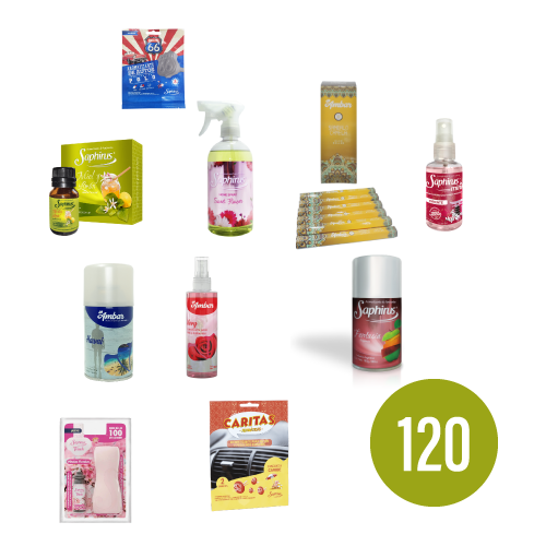 Pack Revendedor Combinado 120 productos Saphirus + Ambar