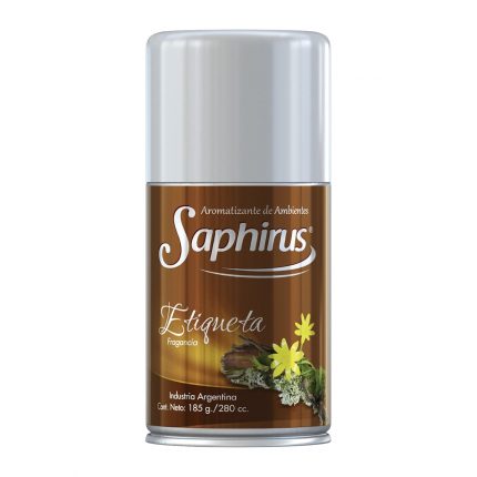 Aerosol Saphirus Etiqueta