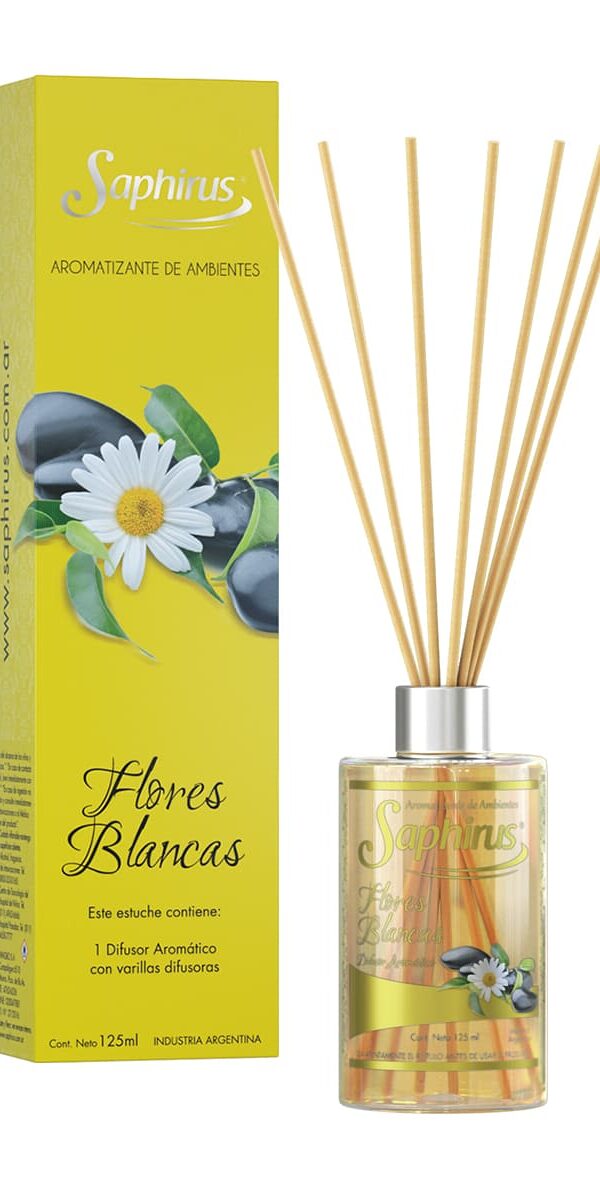 Difusor Aromático Flores Blancas